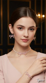 سرویس گردنبند دخترانه پاپیونی (کد ۲۱)